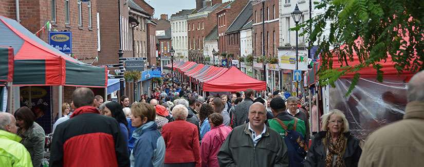 Stone town centre during Stone Food & Drink Festival