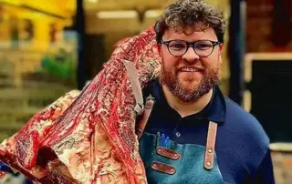 Beef butchery & charity auction - Nick Griffin, Griffins of Stone