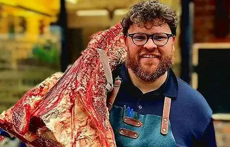 Beef butchery & charity auction - Nick Griffin, Griffins of Stone